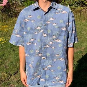 Vtg Puritan Fish Button Up